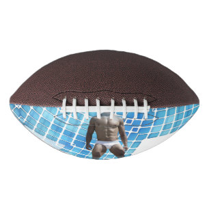 SlipperyJoe muscular man six-pack abs male white u Football