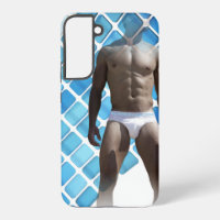SlipperyJoe muscular man six-pack abs male white u