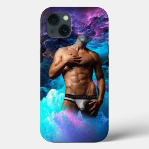 SlipperyJoe muscular man underwear bulge vibrant h iPhone 13 Case