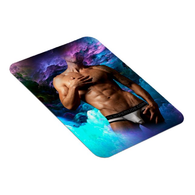 SlipperyJoe muscular man underwear bulge vibrant h Magnet (Right Side)