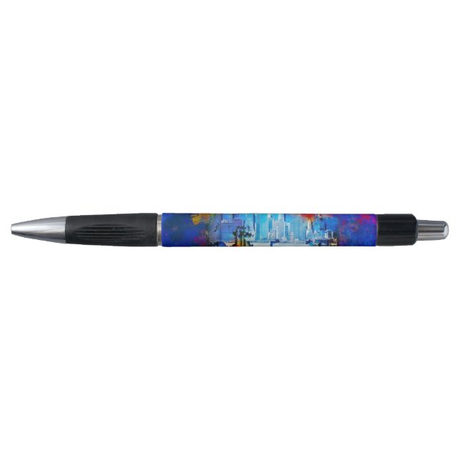 SlipperyJoe NYC graffiti moon surrounded swirling  (Front)