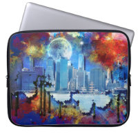 SlipperyJoe NYC graffiti moon surrounded swirling