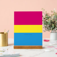 SlipperyJoe pansexual pride flag pink amber and cy