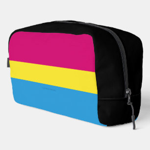 SlipperyJoe pansexual pride flag pink amber and cy Dopp Kit