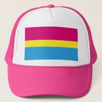 SlipperyJoe pansexual pride flag pink amber and cy