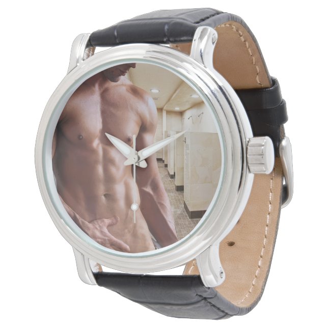 SlipperyJoe shirtless muscular man sixpack abs fit Watch (Angled)