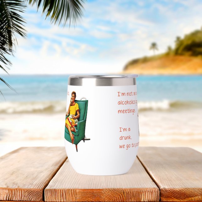 SlipperyJoe socialising drinking party vintage wom (Beach)