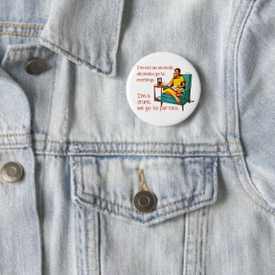 SlipperyJoe socialising drinking party vintage wom 6 Cm Round Badge