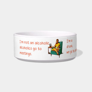 SlipperyJoe socialising drinking party vintage wom Bowl