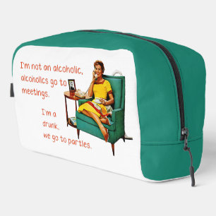 SlipperyJoe socialising drinking party vintage wom Dopp Kit