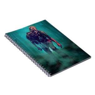 SlipperyJoe terrifying zombie figure isolated omin Notebook