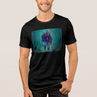 SlipperyJoe terrifying zombie figure isolated omin