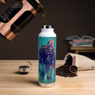 SlipperyJoe terrifying zombie figure isolated omin Water Bottle
