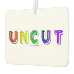 SlipperyJoe uncut vibrant lively neon rainbow ener Car Air Freshener