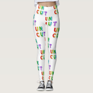 SlipperyJoe uncut vibrant lively neon rainbow ener Leggings