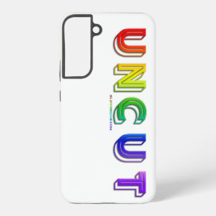 SlipperyJoe uncut vibrant lively neon rainbow ener Samsung Galaxy Case