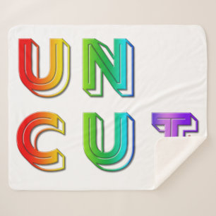 SlipperyJoe uncut vibrant lively neon rainbow ener Sherpa Blanket