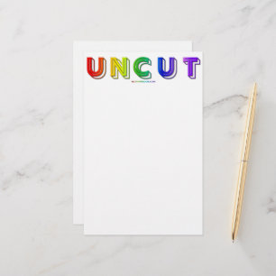 SlipperyJoe uncut vibrant lively neon rainbow ener Stationery
