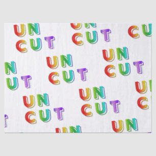 SlipperyJoe uncut vibrant lively neon rainbow ener Tissue Paper