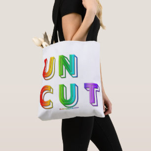 SlipperyJoe uncut vibrant lively neon rainbow ener Tote Bag