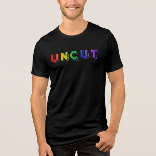 SlipperyJoe uncut vibrant lively neon rainbow ener Tri-Blend Shirt