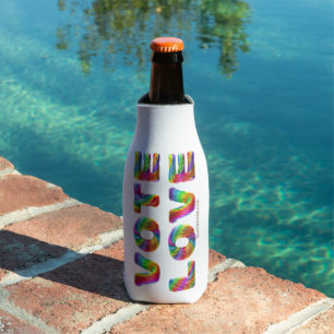 SlipperyJoe vote love equality rainbow-coloured fu Bottle Cooler
