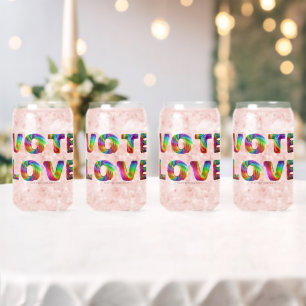 SlipperyJoe vote love equality rainbow-coloured fu Can Glass