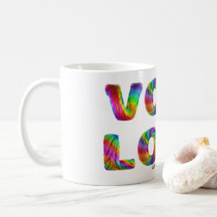 SlipperyJoe vote love equality rainbow-coloured fu Coffee Mug