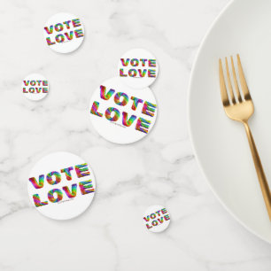 SlipperyJoe vote love equality rainbow-coloured fu Confetti
