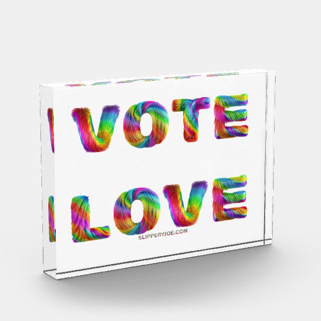SlipperyJoe vote love equality rainbow-coloured fu Photo Block (Left)