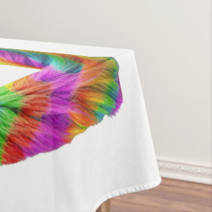 SlipperyJoe vote love equality rainbow-coloured fu Tablecloth