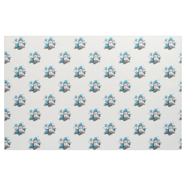 SlipperyJoe's 3D cubes captivating arrangement thr Fabric (Yard)