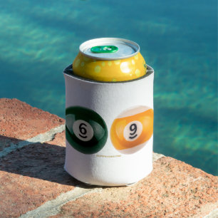 SlipperyJoe's 69 hard pool table two billiard ball Can Cooler