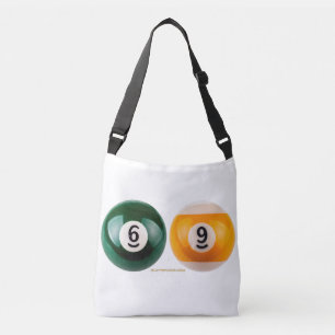 SlipperyJoe's 69 hard pool table two billiard ball Crossbody Bag