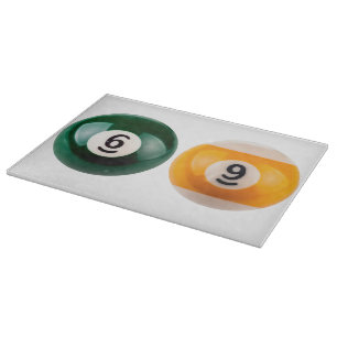SlipperyJoe's 69 hard pool table two billiard ball Cutting Board