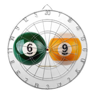 SlipperyJoe's 69 hard pool table two billiard ball Dartboard