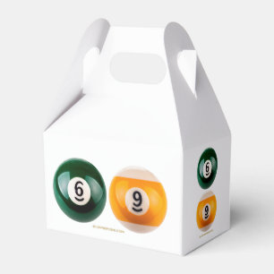 SlipperyJoe's 69 hard pool table two billiard ball Favour Box
