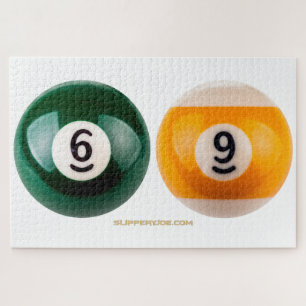 SlipperyJoe's 69 hard pool table two billiard ball Jigsaw Puzzle