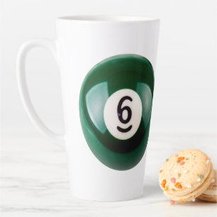 SlipperyJoe's 69 hard pool table two billiard ball Latte Mug