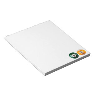 SlipperyJoe's 69 hard pool table two billiard ball Notepad