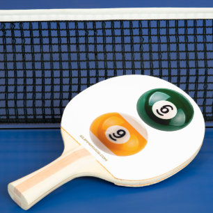 SlipperyJoe's 69 hard pool table two billiard ball Ping Pong Paddle