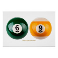 SlipperyJoe's 69 hard pool table two billiard ball