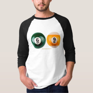 SlipperyJoe's 69 hard pool table two billiard ball T-Shirt