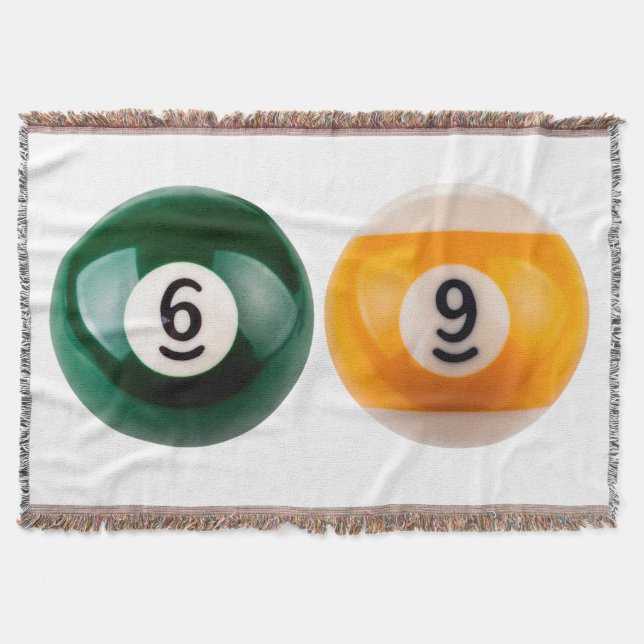 SlipperyJoe's 69 hard pool table two billiard ball Throw Blanket (Front)