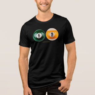 SlipperyJoe's 69 hard pool table two billiard ball Tri-Blend Shirt