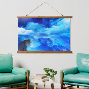 SlipperyJoe's abstract cloud artwork colourful sur Hanging Tapestry