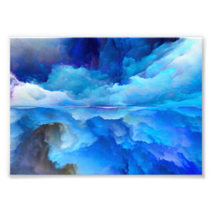 SlipperyJoe's abstract cloud artwork colourful sur Photo Print