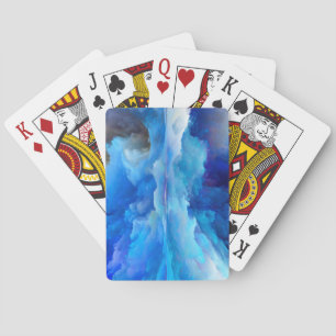 SlipperyJoe's abstract cloud artwork colourful sur Playing Cards