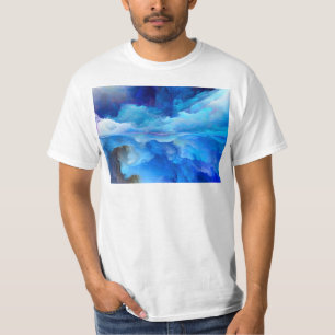 SlipperyJoe's abstract cloud artwork colourful sur T-Shirt