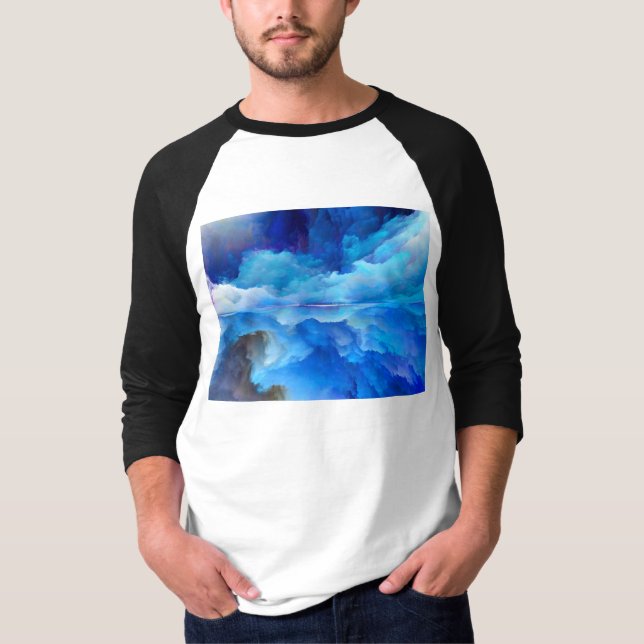 SlipperyJoe's abstract cloud artwork colourful sur T-Shirt (Front)